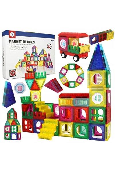 MalPlay Blocuri magnetice 3D de construcție de dimensiuni mari, tematică Spaț...