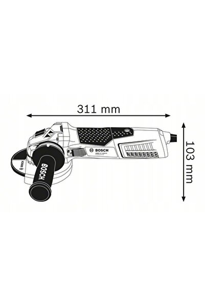 NO BRAND 1700W 125mm Gws 17-125 S Bosch Polizor unghiular cu viteză variabilă