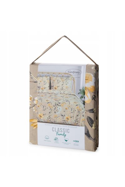 Eurofirany Lenjerie de pat Bumbac 160 x 200 3 piese Classic Emmy
