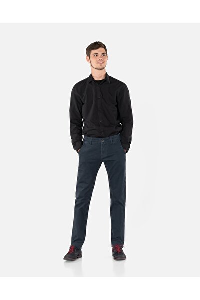 NO BRAND Pantaloni eleganți business casual pentru bărbați, din bumbac chino ...