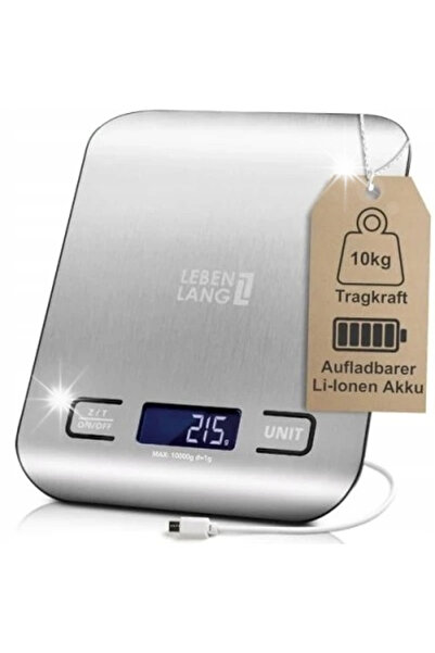 NO BRAND Cântar de bucătărie electronic de precizie LEBENLANG USB 10kg/1g TAR...