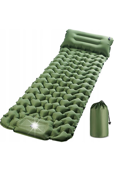 NO BRAND Saltea de camping autogonflabilă 195X68 cm Karimata Tourist cu pernă