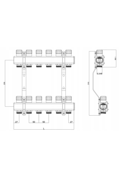 DIAMOND Splitter cu 6 căi