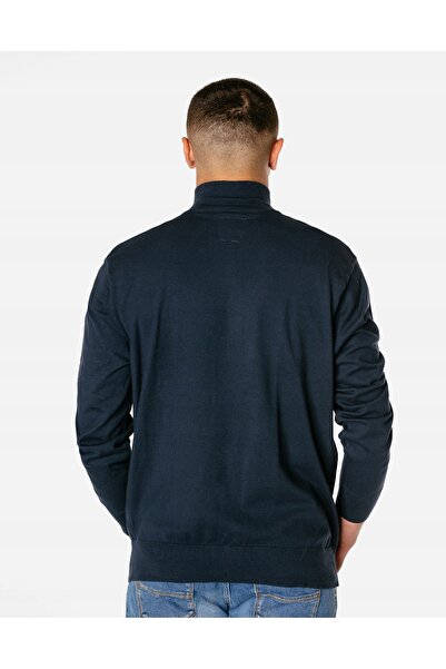 NO BRAND Pulover elegant slim pentru bărbați, cu fermoar și guler tip maletă,...