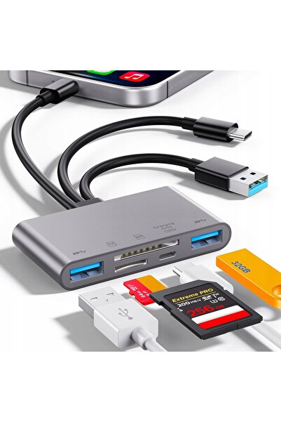 NO BRAND JOOPSHEE Cititor de carduri SD USB USB-C Lightning SD / Micro SD / 2...