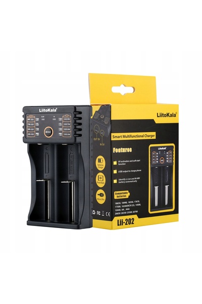 NO BRAND Liitokala Lii-202 Încărcător de baterii Li-Ion/IMR DC 5 V