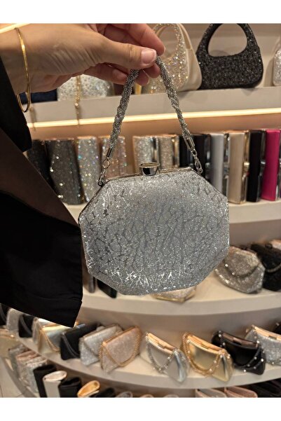 H&D COLLECTİON Γυναικεία βραδινή τσάντα με λουράκι αλυσίδας (ΕΝ 20 ΜΗΚΟΣ 14 ΕΚ.)