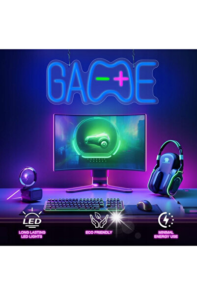 NO BRAND Lumină neon LED cu tematică de jocuri, decor de perete, decorațiune ...