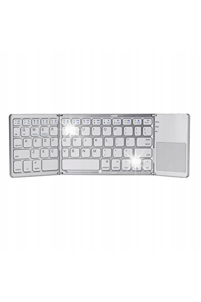 NO BRAND Tastatură mini Bluetooth ultra-subțire, pliabilă - Fără fir, Albă