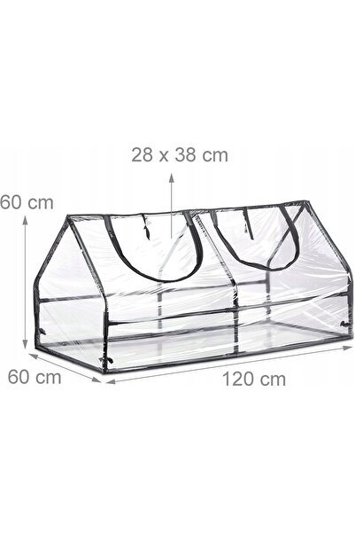 NO BRAND Mini-seră transparentă pentru balcon, tip tunel, Folio Windows Folio