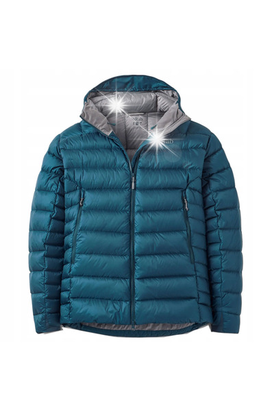 NO BRAND Geacă de puf Rab Electron Pro Hoody pentru bărbați, albastru, m