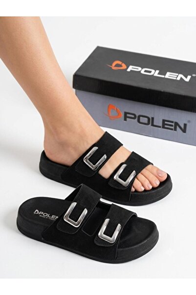 POLEN شبشب يومي مريح ذو نعل ناعم ومسند للقدمين من U TOKA DOUBLE CIRTLI ORTHOP...