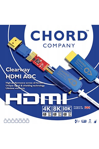 NO BRAND Cablu HDMI 2.1 Optic Activ 8K60Hz 48Gbps Chord Clearway HDMI AOC 3m