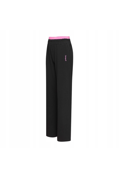 NO BRAND Pantaloni de trening de damă cu picior larg campus kreya s negri