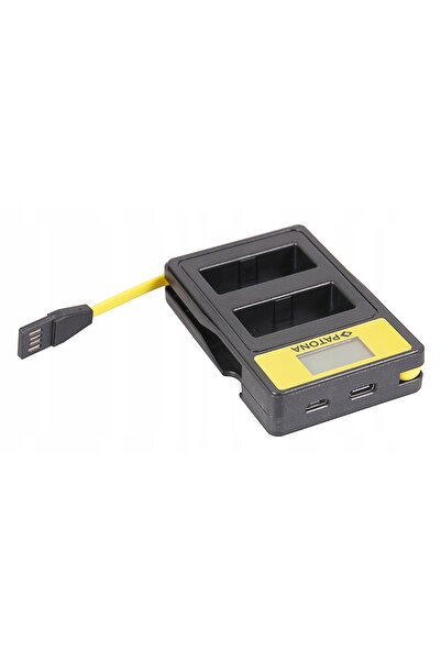 Patona Încărcător dublu inteligent cu ecran LCD dublu USB Canon LP-E12