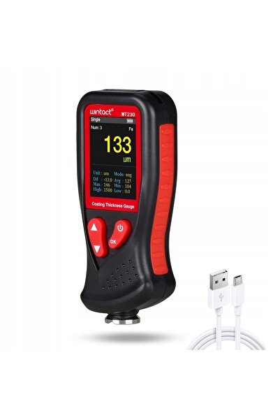 NO BRAND Tester de grosime a vopselei auto LCD cu kit de calibrare