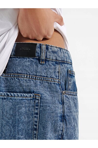 NO BRAND Blugi cu imprimeu clasic, simpli, lungi, 36/34