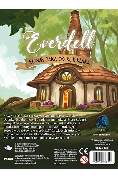 NO BRAND Joc de societate Everdell: suplimentul de joc Klawa Paka de la Klik ...