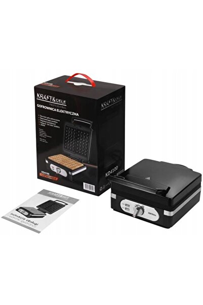 NO BRAND Kraft&Dele Kd4100 2000 W Aparat de făcut vafe negru