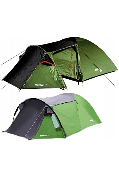 NILS CAMP Nils Nc6312 Cort de camping Trekker III pentru 3 persoane cu Tropic