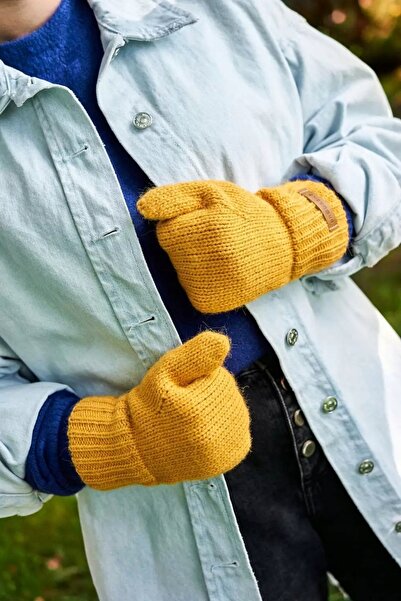 NO BRAND Set căciulă Smerfetka de damă cu mănuși din fleece, acrilic Brodrene...