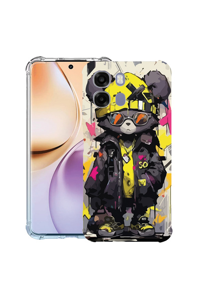 bestcase ®   Husă Antișoc pentru Realme 16 Pro Plus, Ursuleț de pluș în culor...