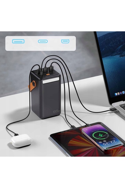 NO BRAND Baterie externă 30.000mAh Wildtrak 4 x USB, încărcare rapidă USB-C