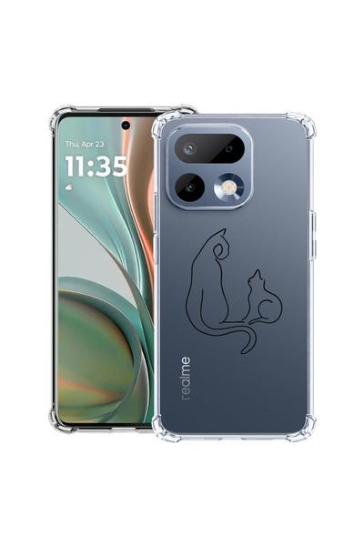 bestcase ® Husa Anti Shock Case For Realme 16 Pro 5G, Abstract Cat, 3143991 A...