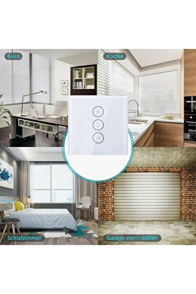 NO BRAND Controler Wi-Fi cu ecran tactil pentru rulouri, Smart Life