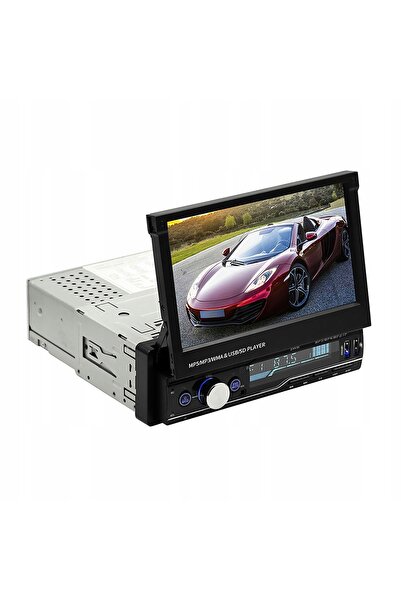 NO BRAND Radio auto de 7 inch cu Bluetooth, ecran tactil retractabil, Mp5, An...