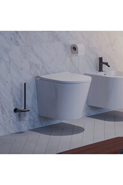 Omnires MODERN PROJECT perie de toaletă, antracit MP60620 AT