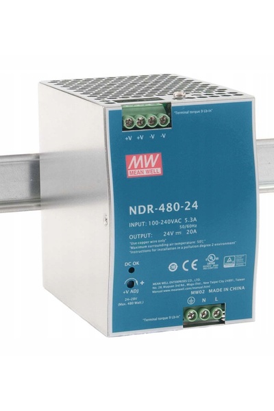 NO BRAND Sursă de alimentare DIN Mean Well NDR-480-24 24V CC 20A 480W