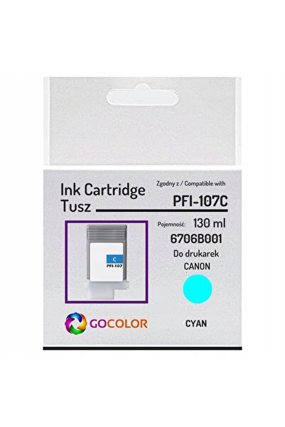 NO BRAND Cartuș de cerneală nou Pfi-107C Pfi107 Cyan pentru Canon Imageprogra...
