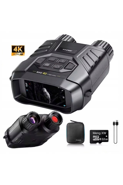 FNIRSI Monocular digital cu vedere nocturnă NVS 40, înregistrare 4K, IR 300m,...