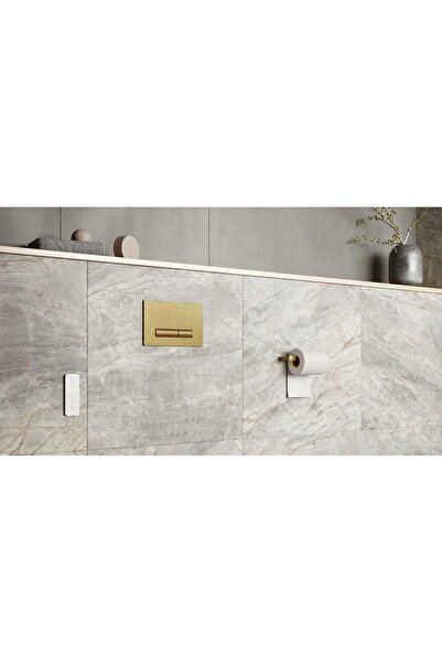Excellent Aurro buton de spălare WC Shiro 2.0 auriu periat