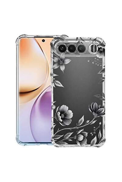 bestcase ® Husa Anti Shock Case For Realme 16, Black Floral, 3156793 AS 2035