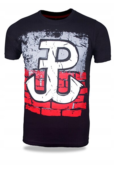 NO BRAND Tricou Patriotic Polonia Luptător 3XL Negru