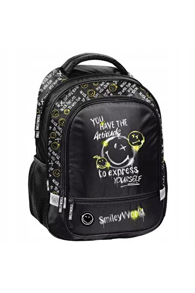 NO BRAND Rucsac școlar cu multiple compartimente Paso Negru, Nuanțe de galben...