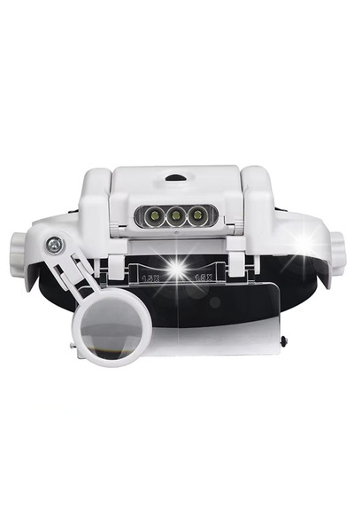 NO BRAND Lupă cu mărire 8X, montată pe cap, cu lumină LED Trustworthy8