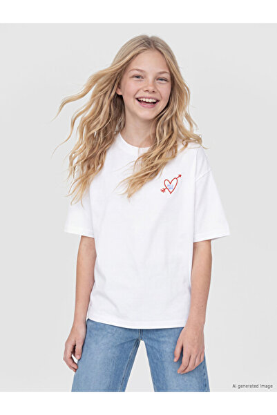 LC Waikiki Quality Pieces from Çelebi Store Comfortable Fit Printed Girl's T-...