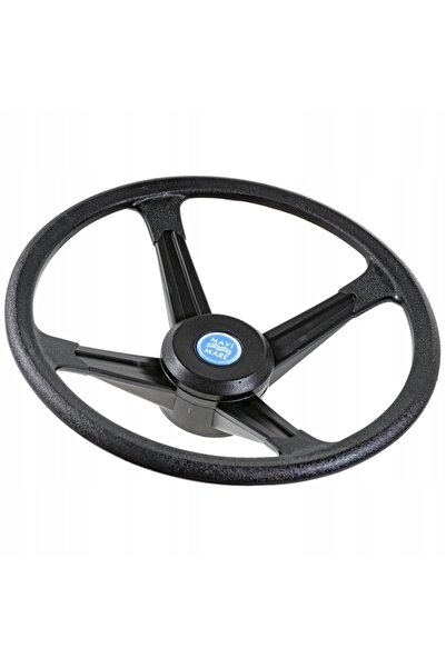 NO BRAND Volan barcă cu motor 32cm Negru Mavi Mare