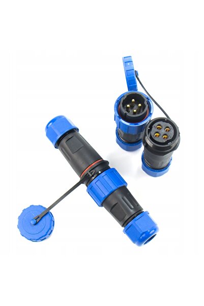 NO BRAND Conector impermeabil cu 4 pini, tip aviație, pentru cablu, 25A