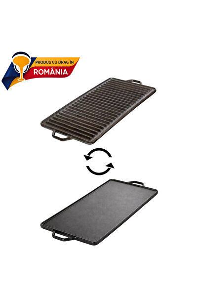 Mae Reversible Cast Iron Plate 500 x 220 mm