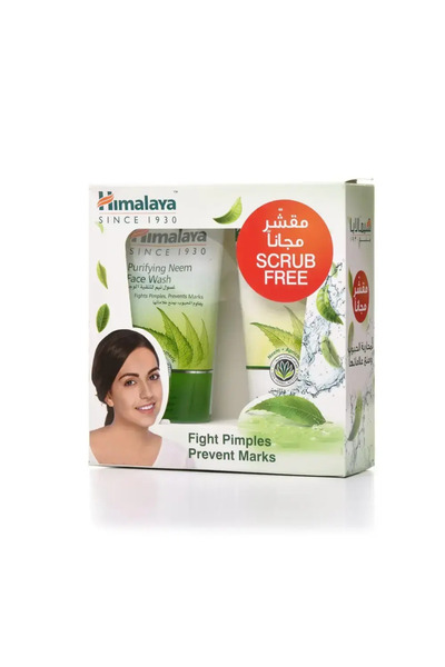 Himalaya غسول الوجه المنقي من هيمالايا بالنييم 150 مل + مقشر الوجه 150 مل