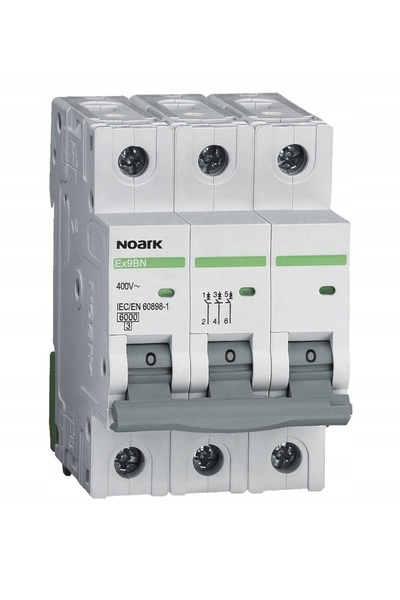 NOARK ELECTRIC Disjunctor 6 Ka, B, 25A, 3P, Ex9Bn 3P B25 Noark 100055