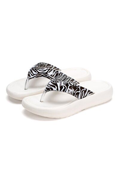 OZYO Elissa White Flip Flops