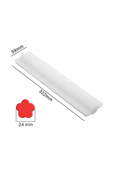 NO BRAND Matriță lungă din silicon pentru săpun, floare decorativă DIY Gh-Fs326