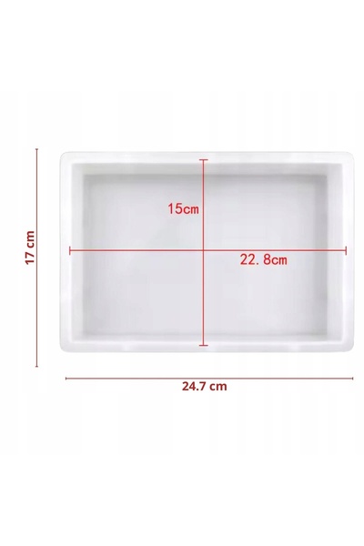 NO BRAND Matriță mare din silicon pentru bloc de săpun dreptunghiular 1 buc. ...