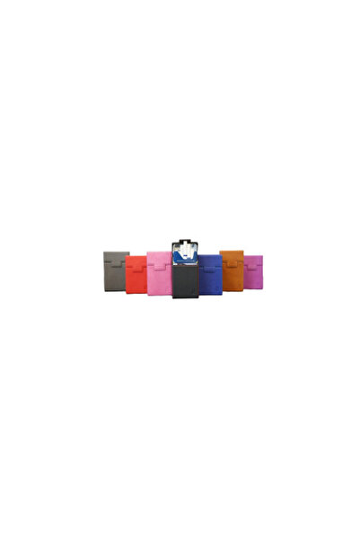 OEM Husa piele pachet tigari slim, 101x56x12 mm, Albastru
