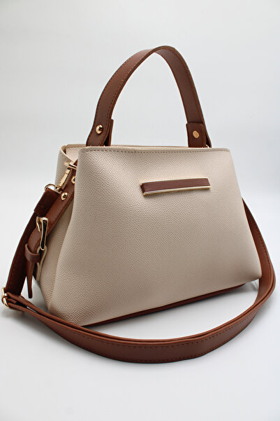 LASSO Women's Crossbody Bag with Inner Pocket, Front Accessories and Belt Detail